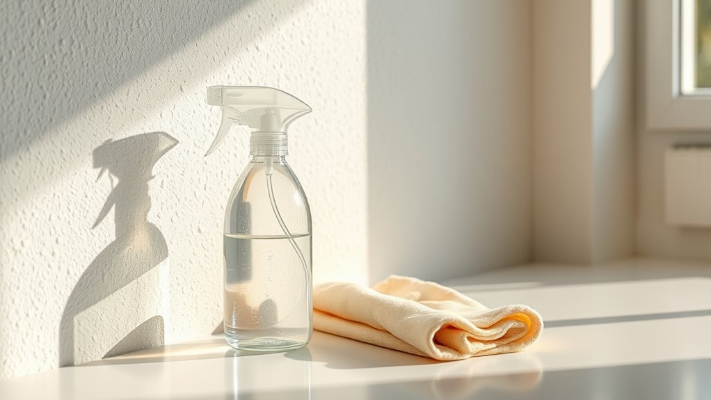 prepare walls for sanitizing