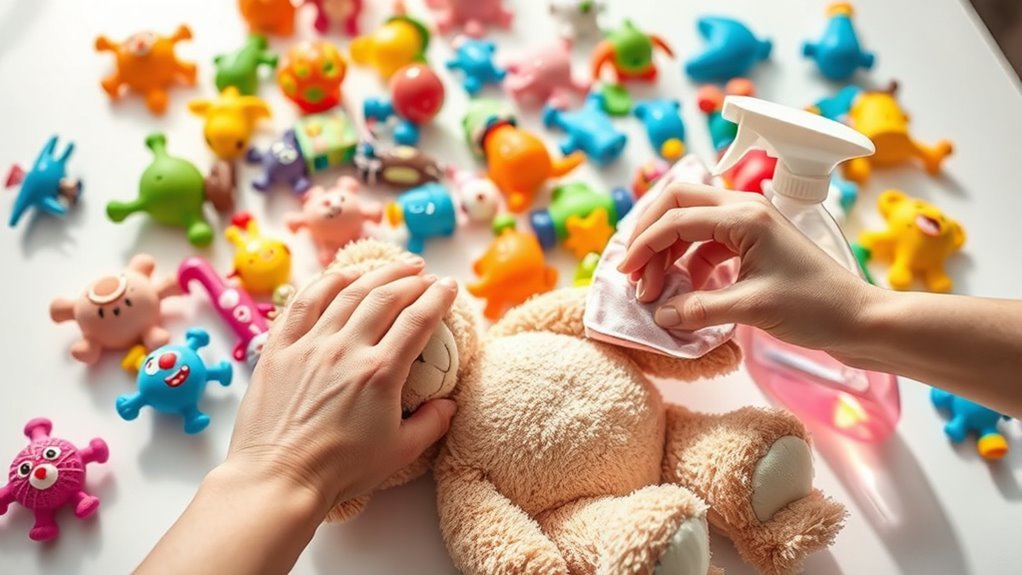 prevent ac stains on toys