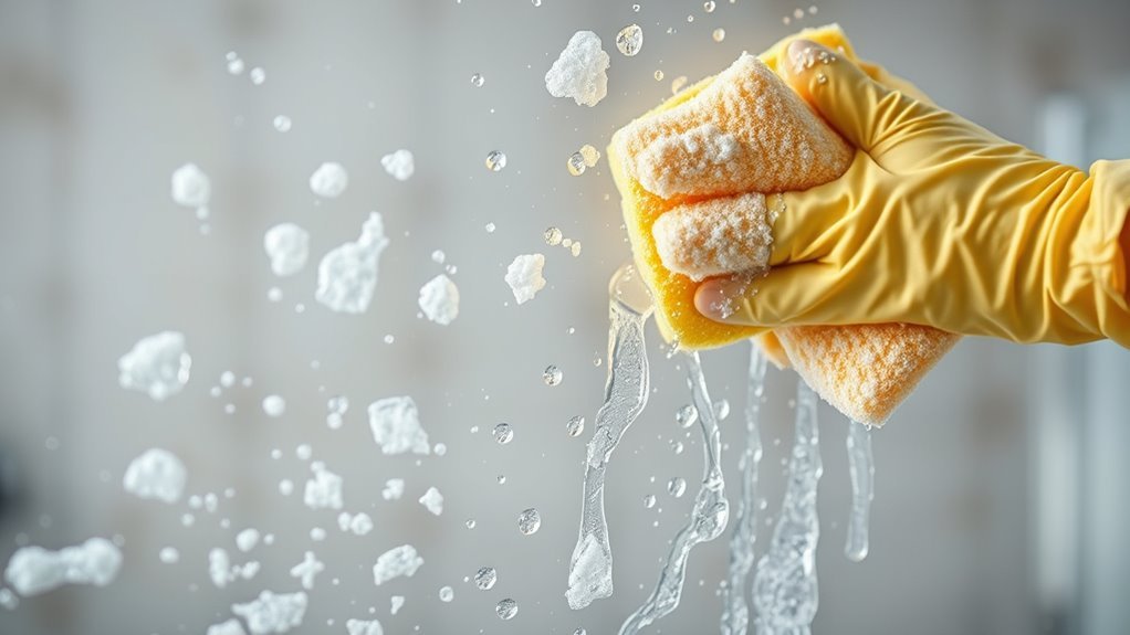 prevent soap scum buildup