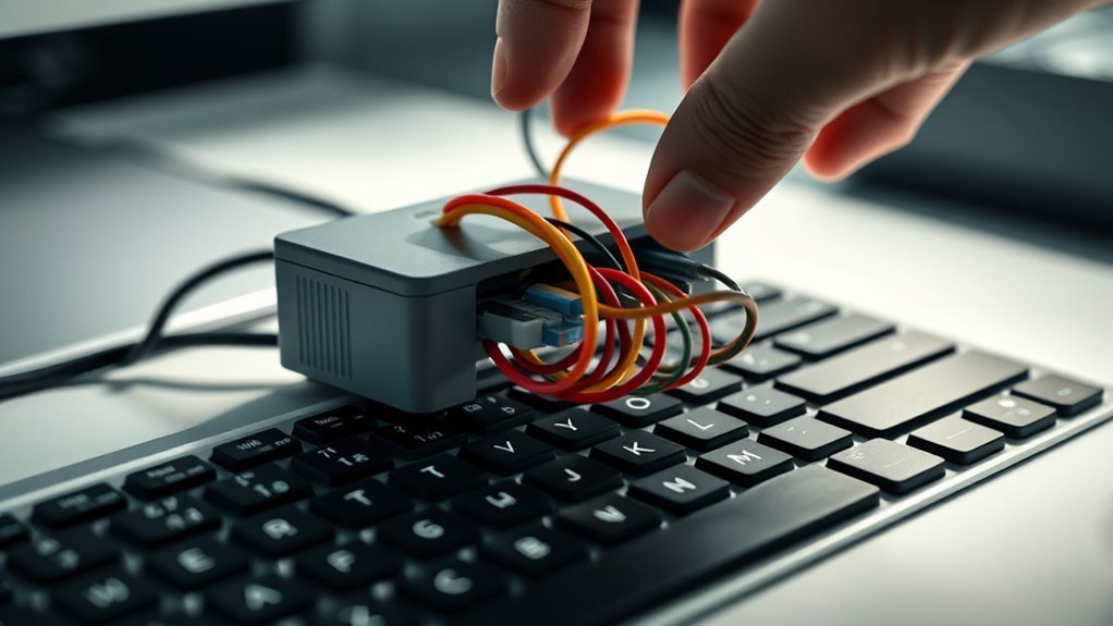 printer keyboard connection clarity