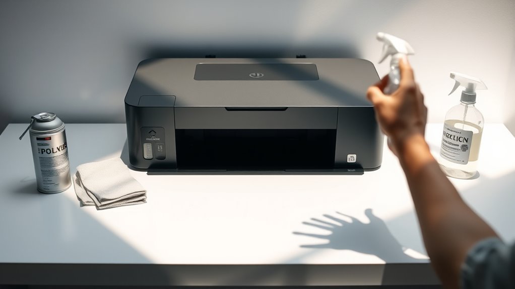 printer weekly cleaning schedule