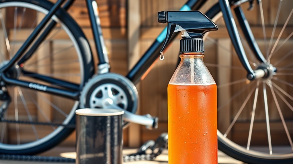 proper bike cleaner application