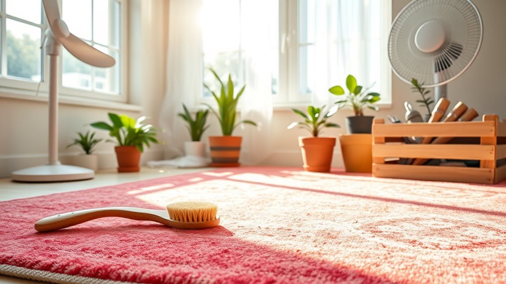 proper rug drying techniques