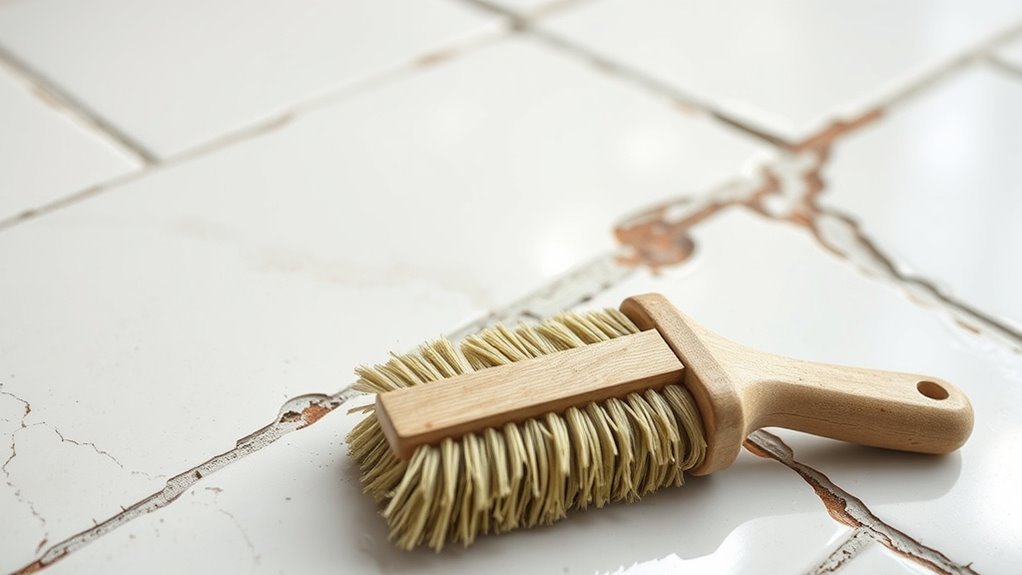 protect grout with gentle cleaners