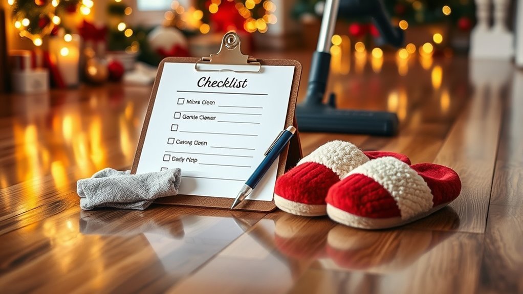 protect laminate during holidays