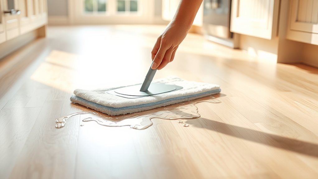 protecting laminate during cleaning