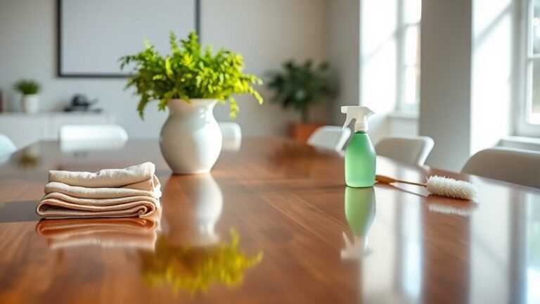 quick conference table cleaning