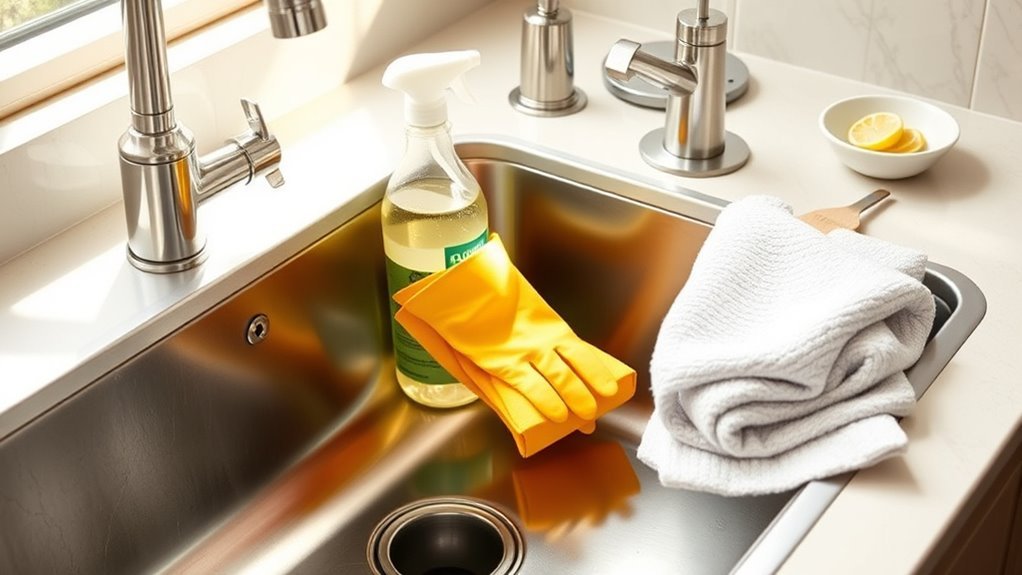 quick sink cleaning tips