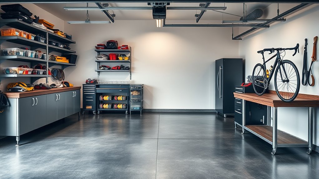 reduce clutter with shelving