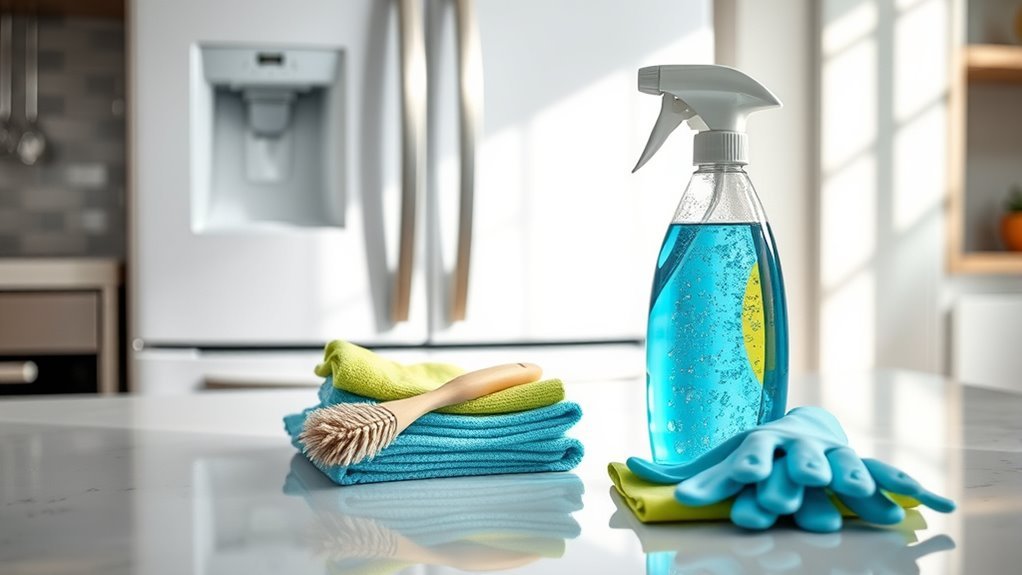refrigerator cleaning essential tools