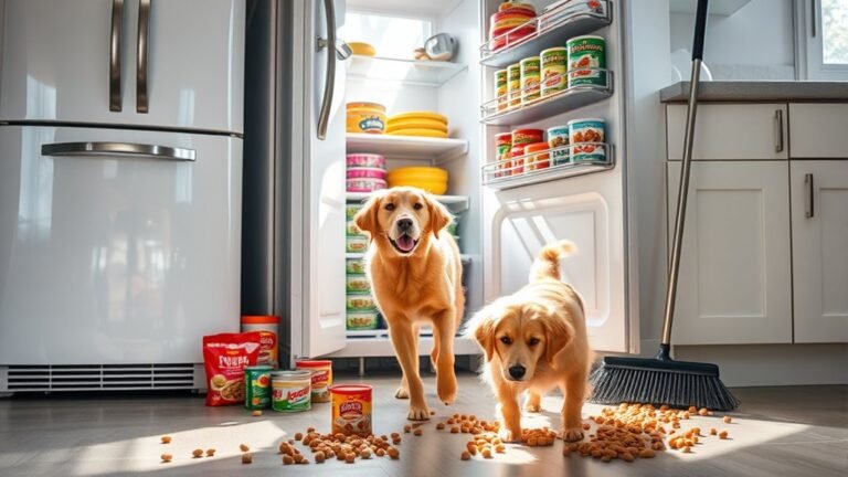 refrigerator cleaning pet mess