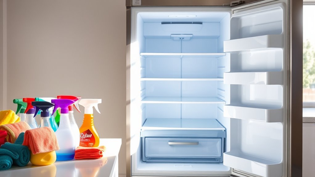 refrigerator cleaning preparation steps