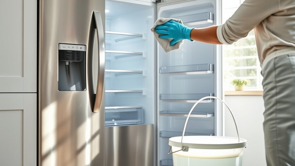 refrigerator cleaning preparation steps