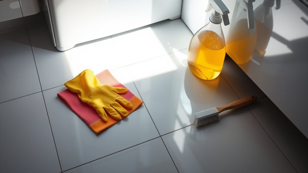 refrigerator flooring deep cleaning