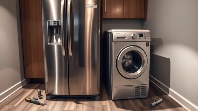 refrigerator removal from dryer
