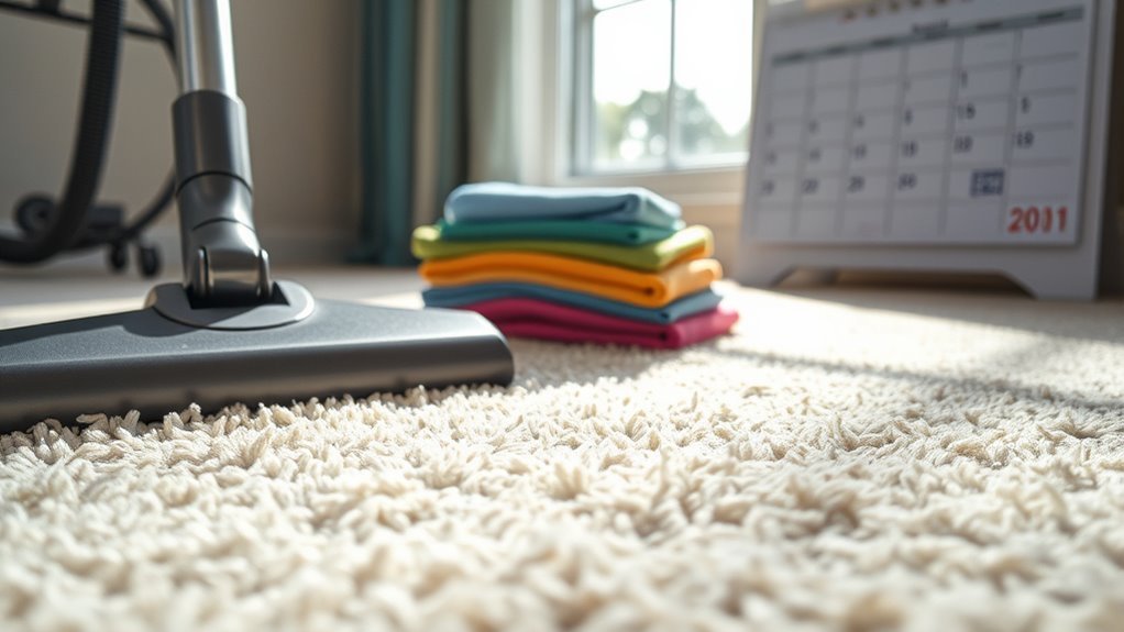 regular carpet cleaning routine