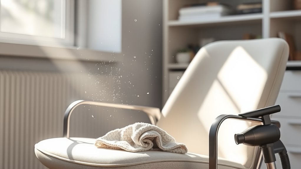 regular chair cleaning routine