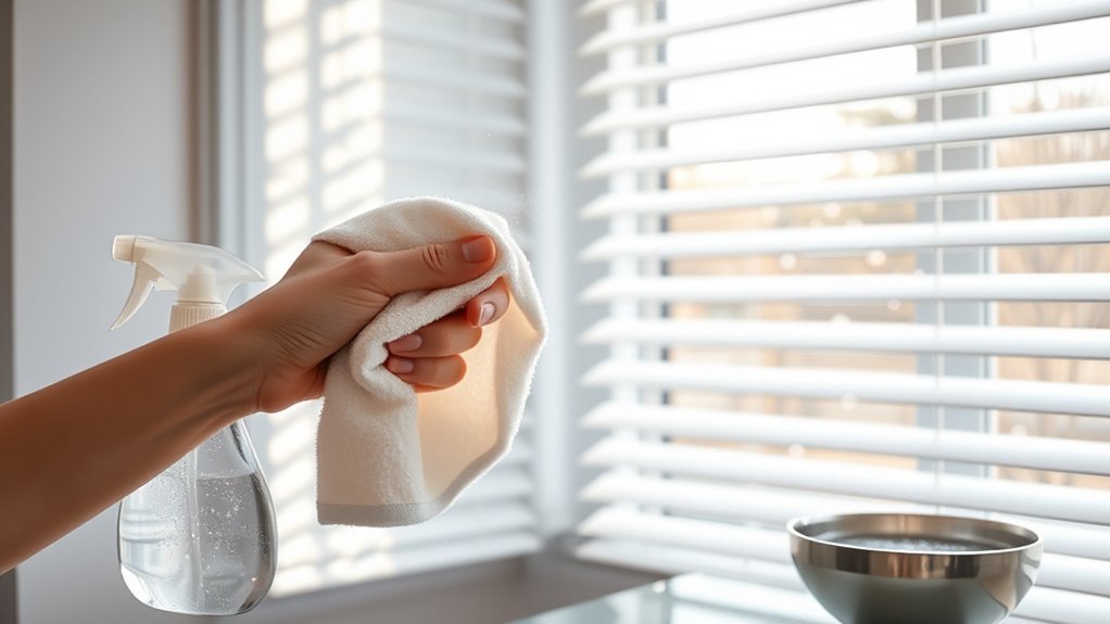regular cleaning for blinds