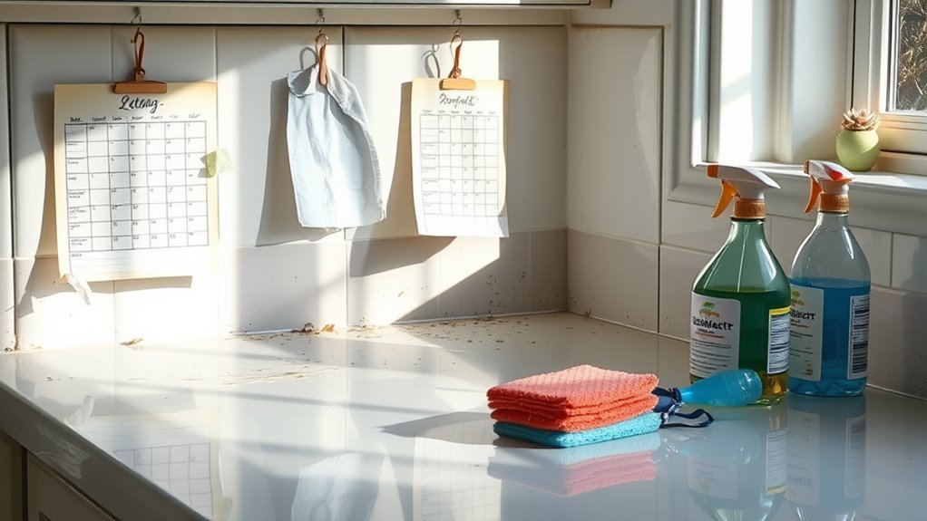 regular cleaning schedule essential