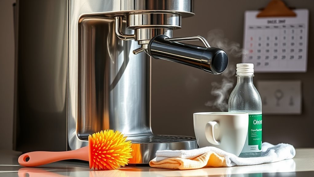 regular coffee machine cleaning
