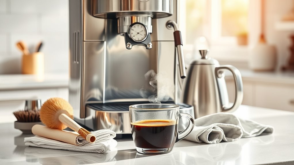 regular coffee machine cleaning