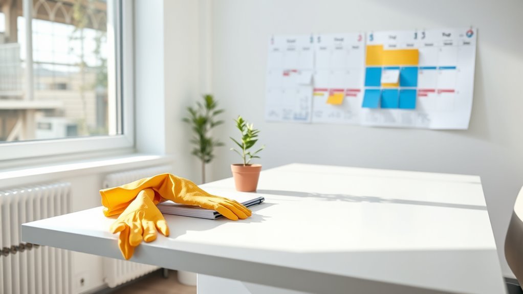 regular deep cleaning schedule