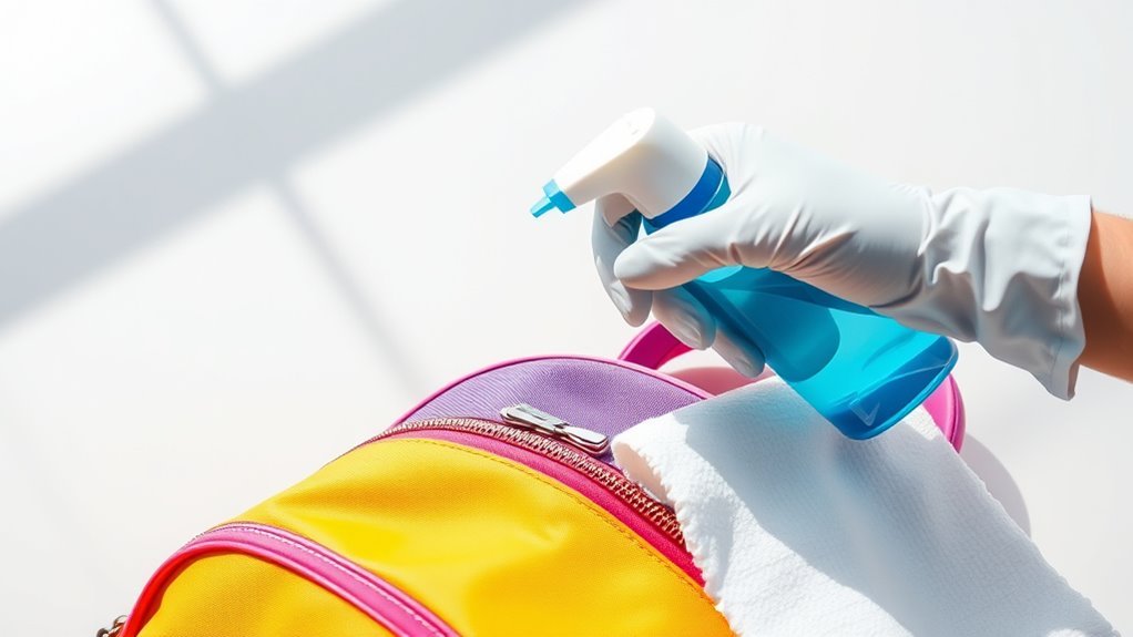 regular disinfection routine established