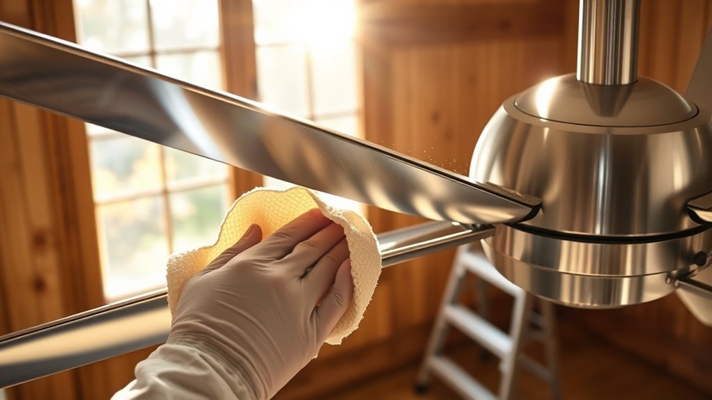 regular fan blade cleaning