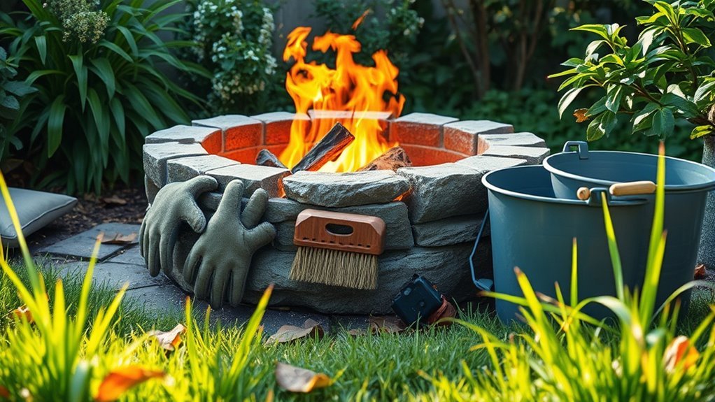 regular fire pit maintenance