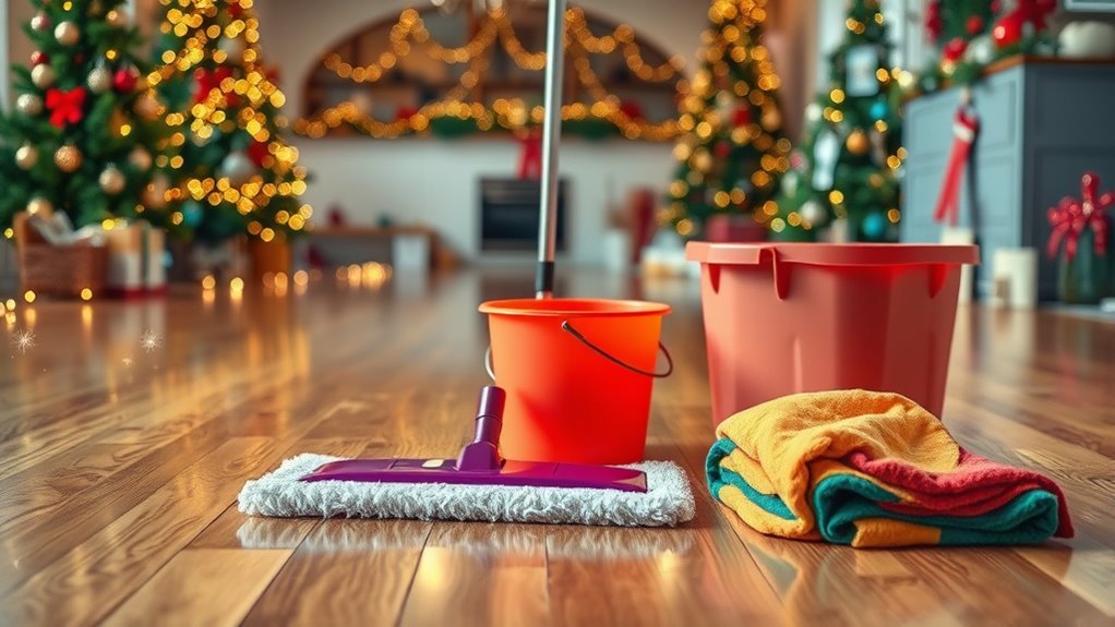 regular floor cleaning routine