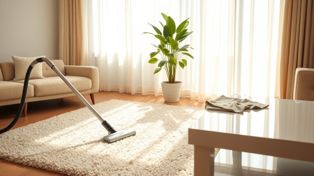 regular grooming and vacuuming