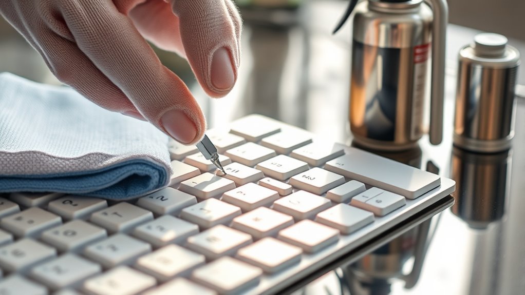 regular keyboard cleaning habits