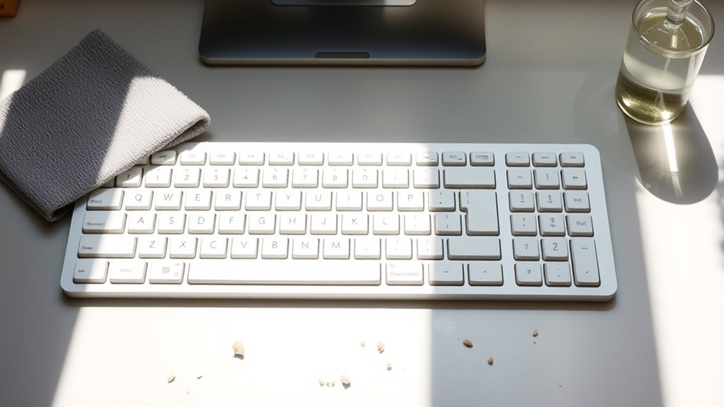 regular keyboard cleaning routine