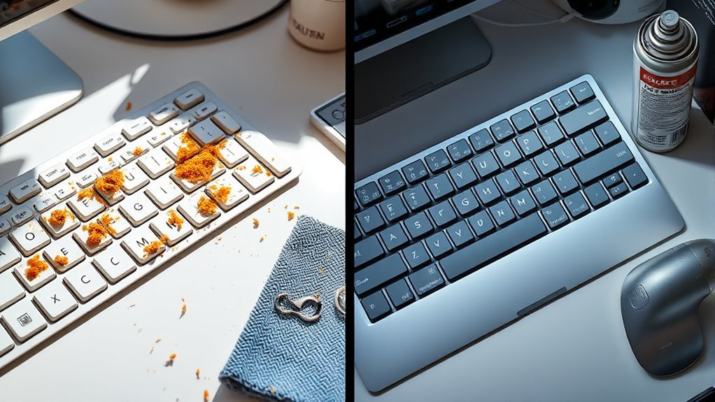 regular keyboard cleaning routine