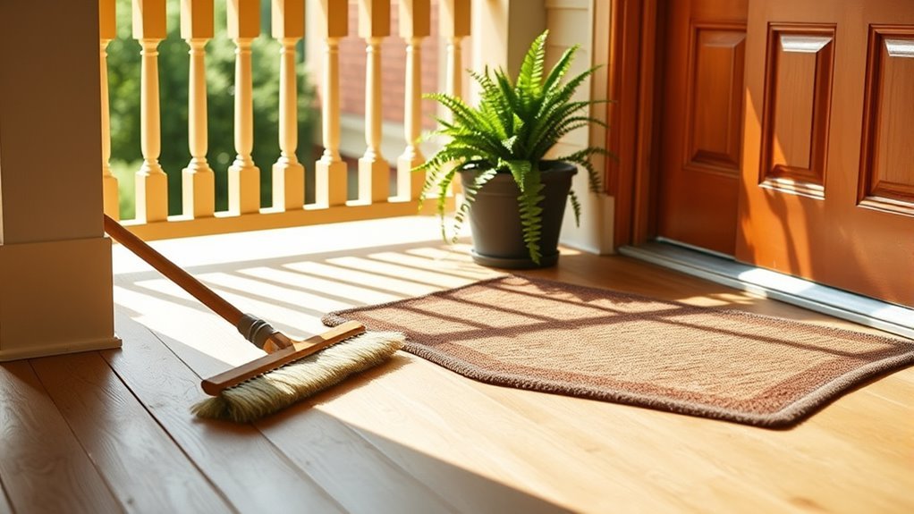 regular porch cleaning routine