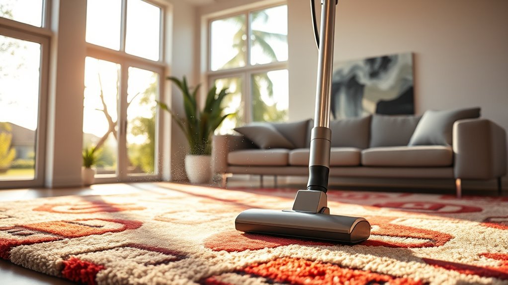 regular rug vacuuming techniques