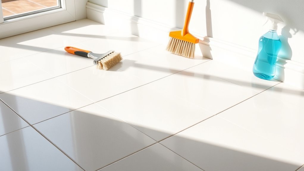 regular tile and grout maintenance