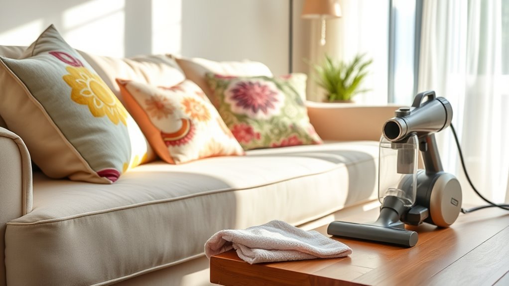 regular vacuuming and dusting