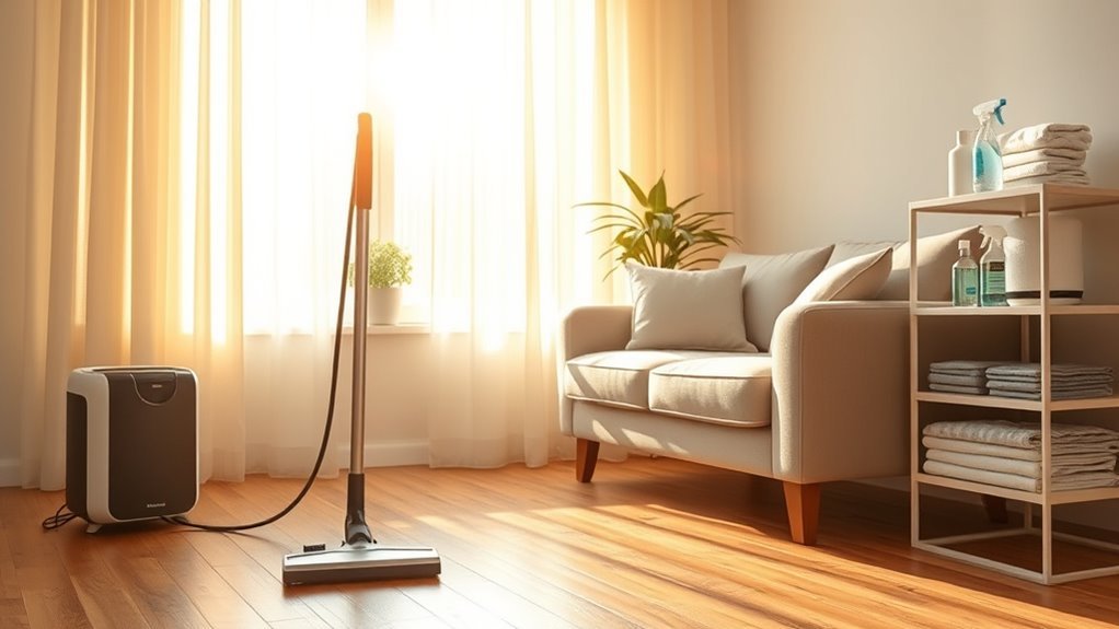regular vacuuming and filtering