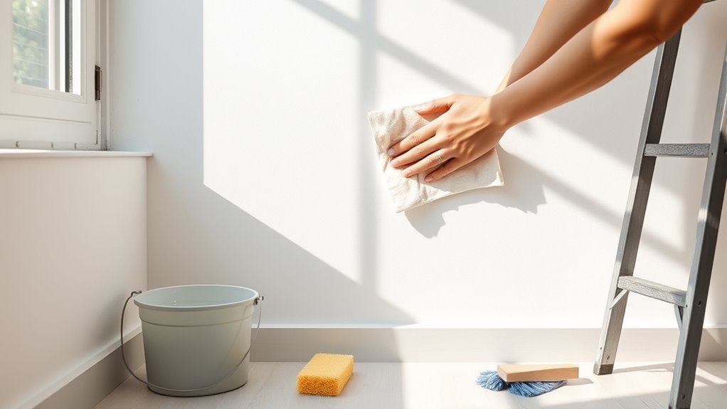 regular wall cleaning routine