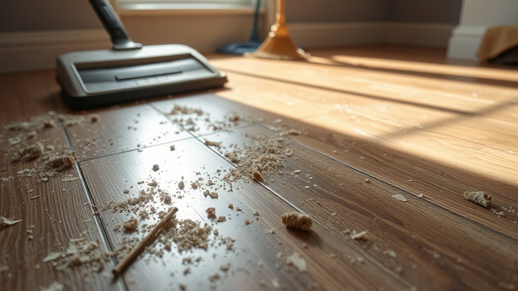 regularly clean laminate floors