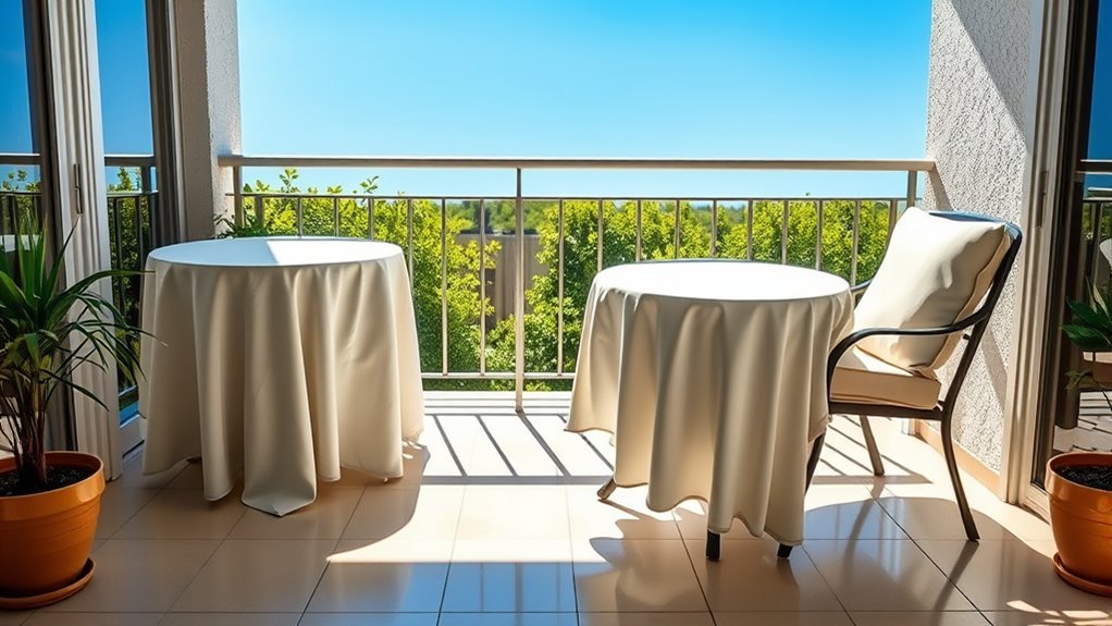 regularly clean outdoor furniture