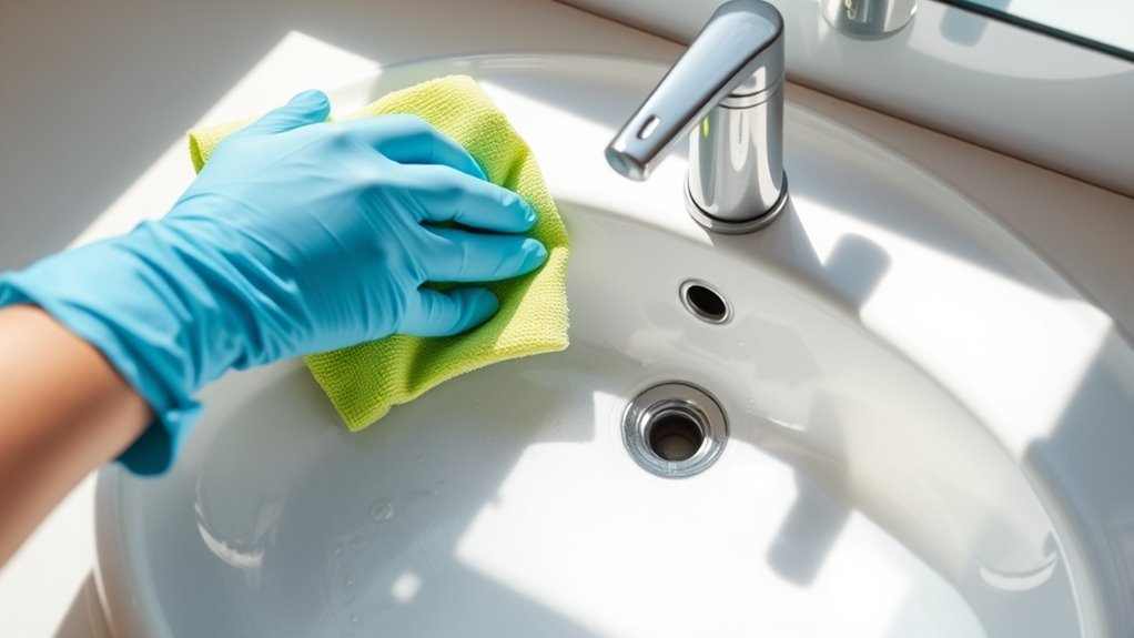 regularly clean soap dispensers