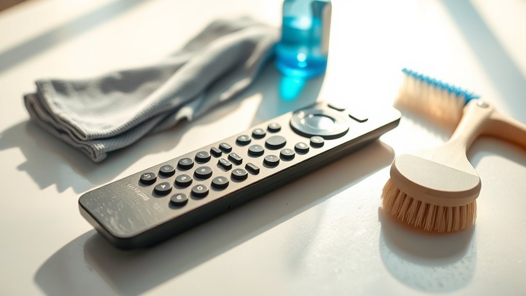 regularly clean your remote