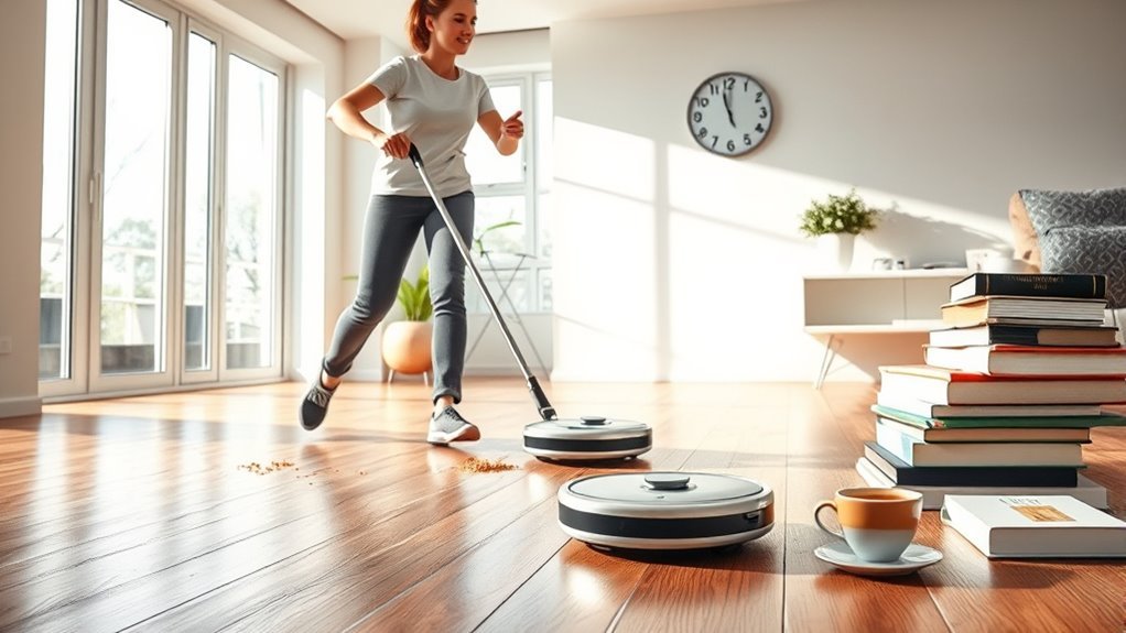 remote cleaning time efficiency