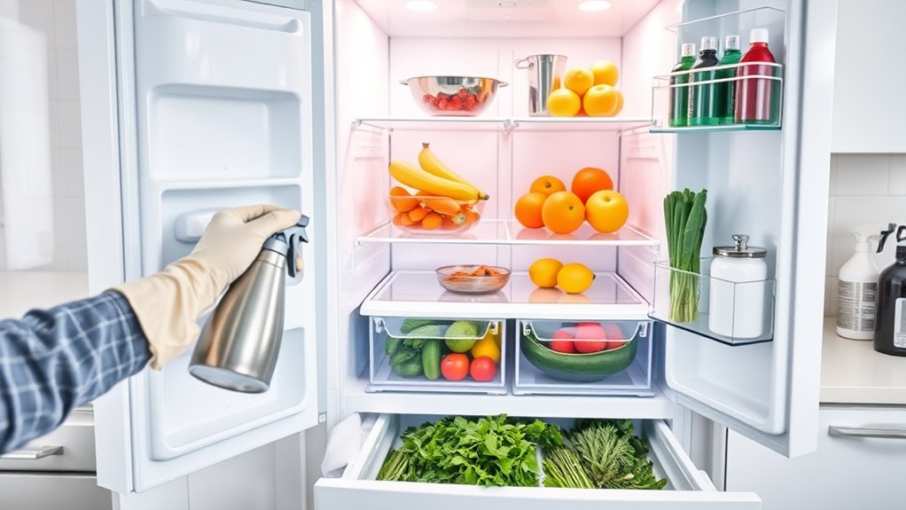 remove and wash shelves