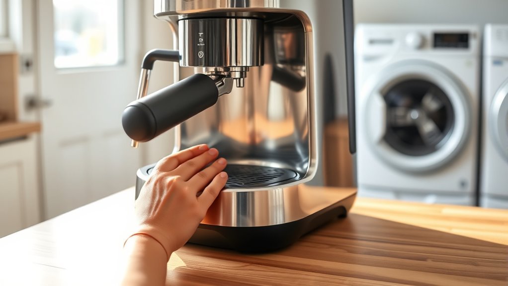 remove coffee machine safely