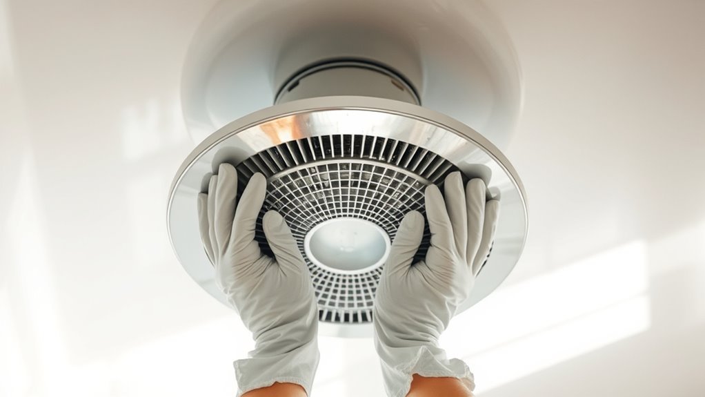 remove exhaust fan cover