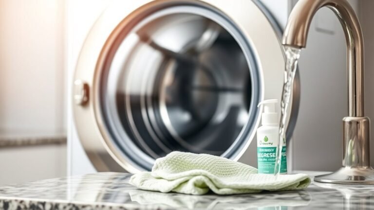 remove grease from washer