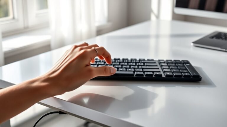 remove keyboard from desk
